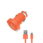     Apple (lightning) - 2.1A -  2 USB  - Deppa MFI - Orange