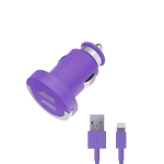     Apple iPhone 5C - 2.1A -  2 USB  - Deppa MFI - Violet