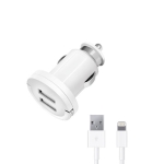     Apple iPhone 5S - 3.4A -  2 USB  - Deppa MFI - White