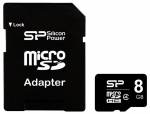   Micro SD HC - Silicon Power - Class 4 - 8GB